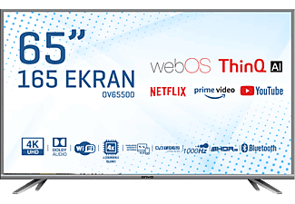 ONVO OV65500 4K Ultra HD 65 inç 165 Ekran Uydu Alıcılı webOS Smart LED TV