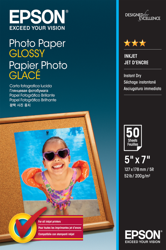 EPSON Papier photo Glossy 13 x 18 - 50 feuilles (EPSS042545)