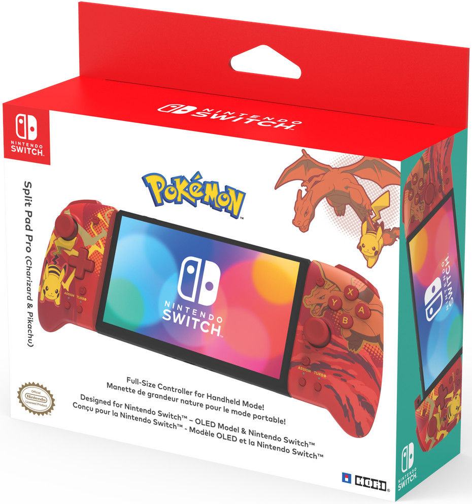 HORI Manette Split Pad Pro Charizard & Pikachu (NSW-413U)