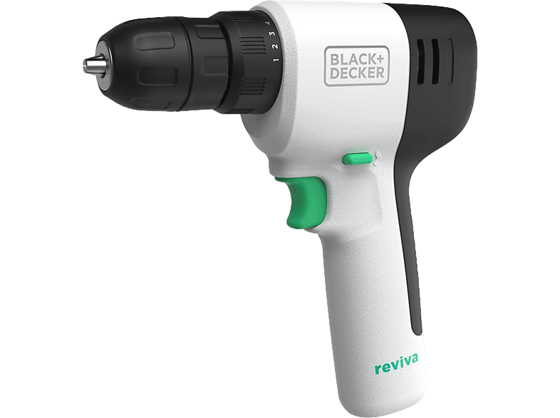 BLACK+DECKER REVIVA REVDD12C-QW fúró-csavarozó integrált akkumulátorral (1,5Ah) és töltővel, 12V