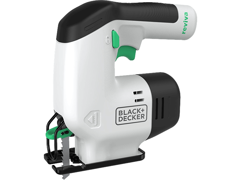 BLACK+DECKER REVIVA REVJ12C-QW dekopírfűrész integrált akkumulátorral (1,5Ah) és töltővel, 12V