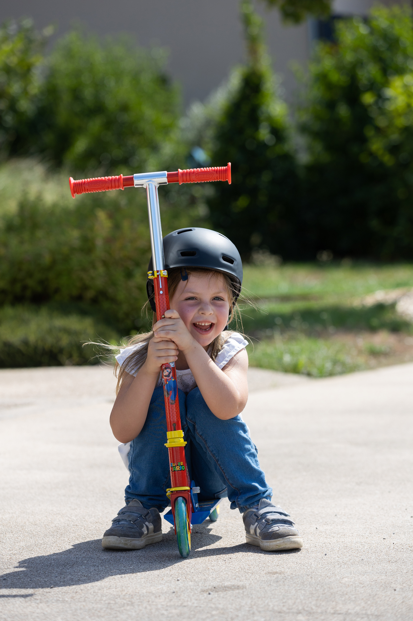 Super Kinderroller Mario SMOBY Roller Mehrfarbig