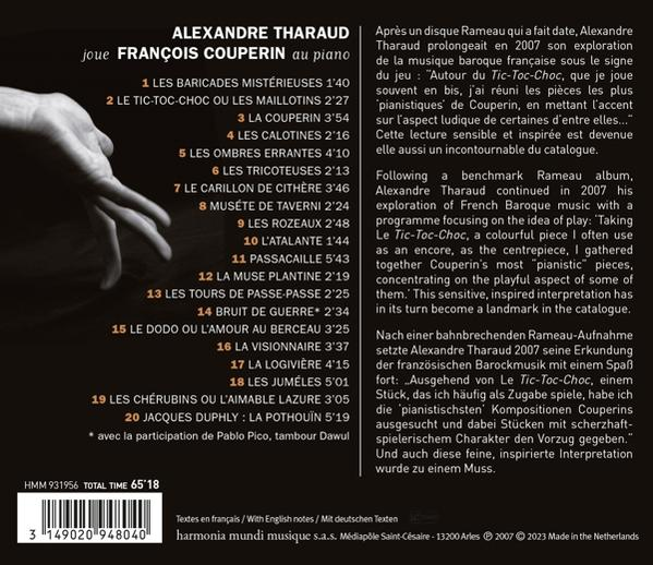 Alexandre Tharaud - Tic, Toc, Choc  - (CD)