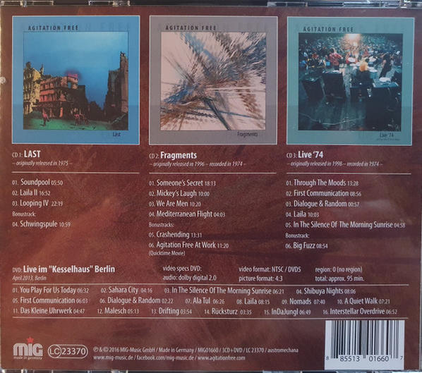 Agitation Free - Last Fragments, Live '74 (+ Bonus-DVD - Live at Ke  - (CD + DVD Video)