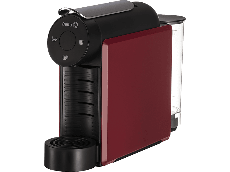 REACONDICIONADO Seminuevo Muy bueno Cafetera de cápsulas - Delta Q Mini Qool, 19 bar, 1 l, 1200 W, Multibebidas, Rojo
