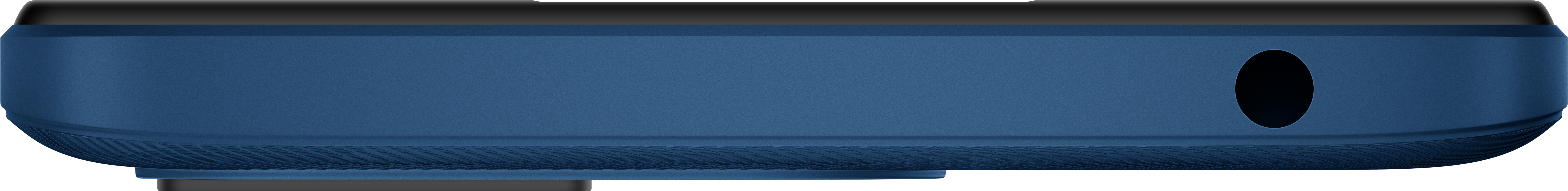 Weißes Ladegerät mit blauem USB-Anschluss und USB-C-Anschluss.