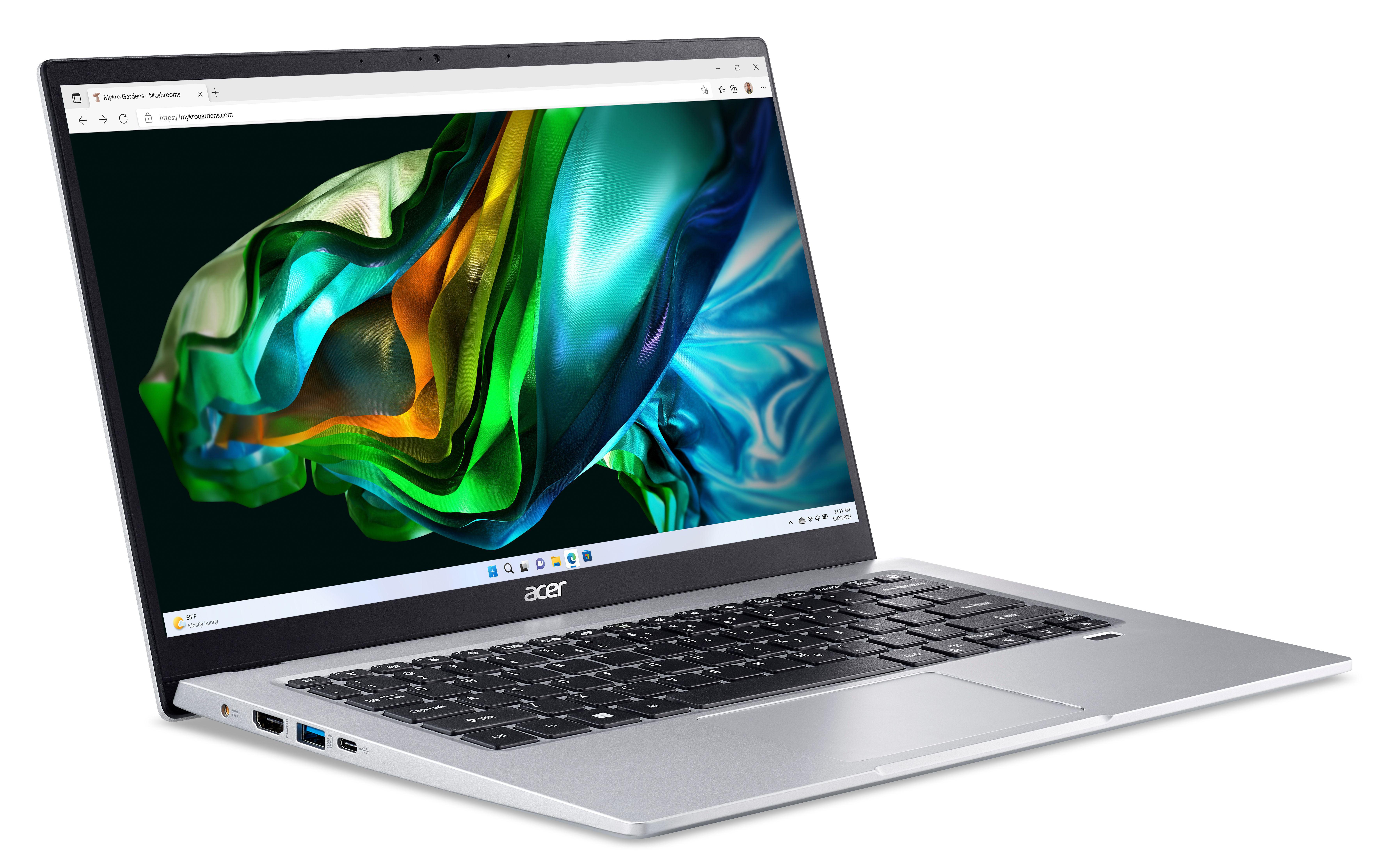 ACER Swift 1 (SF114-34-C8G8) mit Tastaturbeleuchtung - 14 Zoll - Intel® Celeron® N5100 - 4 GB - 128 GB - Intel® UHD Graphics - Windows 11 Home S-Modus