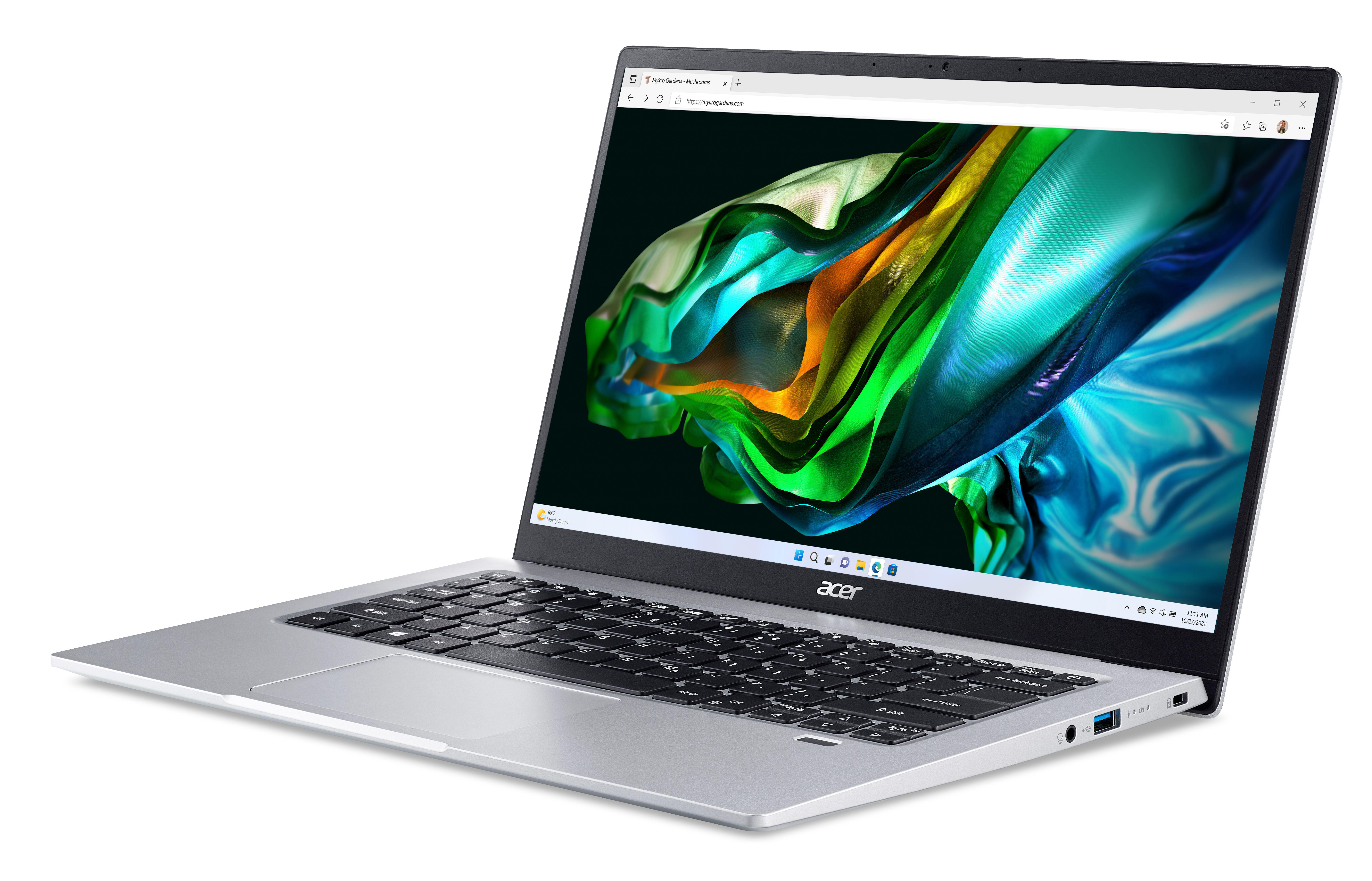ACER Swift 1 (SF114-34-C8G8) mit Tastaturbeleuchtung - 14 Zoll - Intel® Celeron® N5100 - 4 GB - 128 GB - Intel® UHD Graphics - Windows 11 Home S-Modus