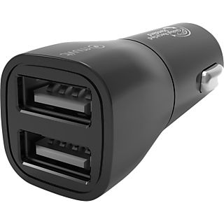 Cargador coche - MUVIT SC-198 C, Universal, 2xUSB A, 17 W, Negro