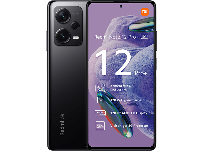 XIAOMI Redmi Note 12 Pro+ 5G 256 GB Midnight Black Dual SIM Smartphone, 256 - Midnight Black kaufen