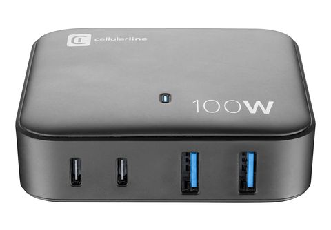 Promate GaNPort4-100PD Cargador 100W USB-A/USB-C Negro
