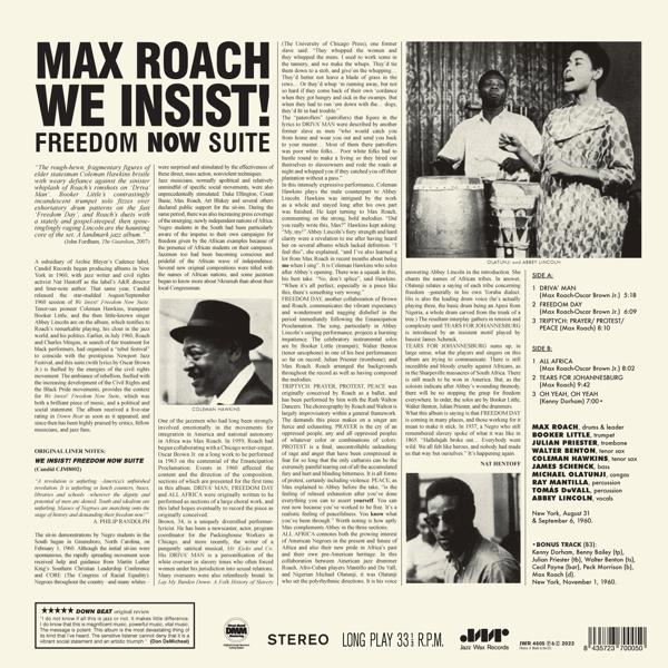 Max Roach - - (1 Now Freedom Complete (Vinyl) Insist! Suite-The Album We