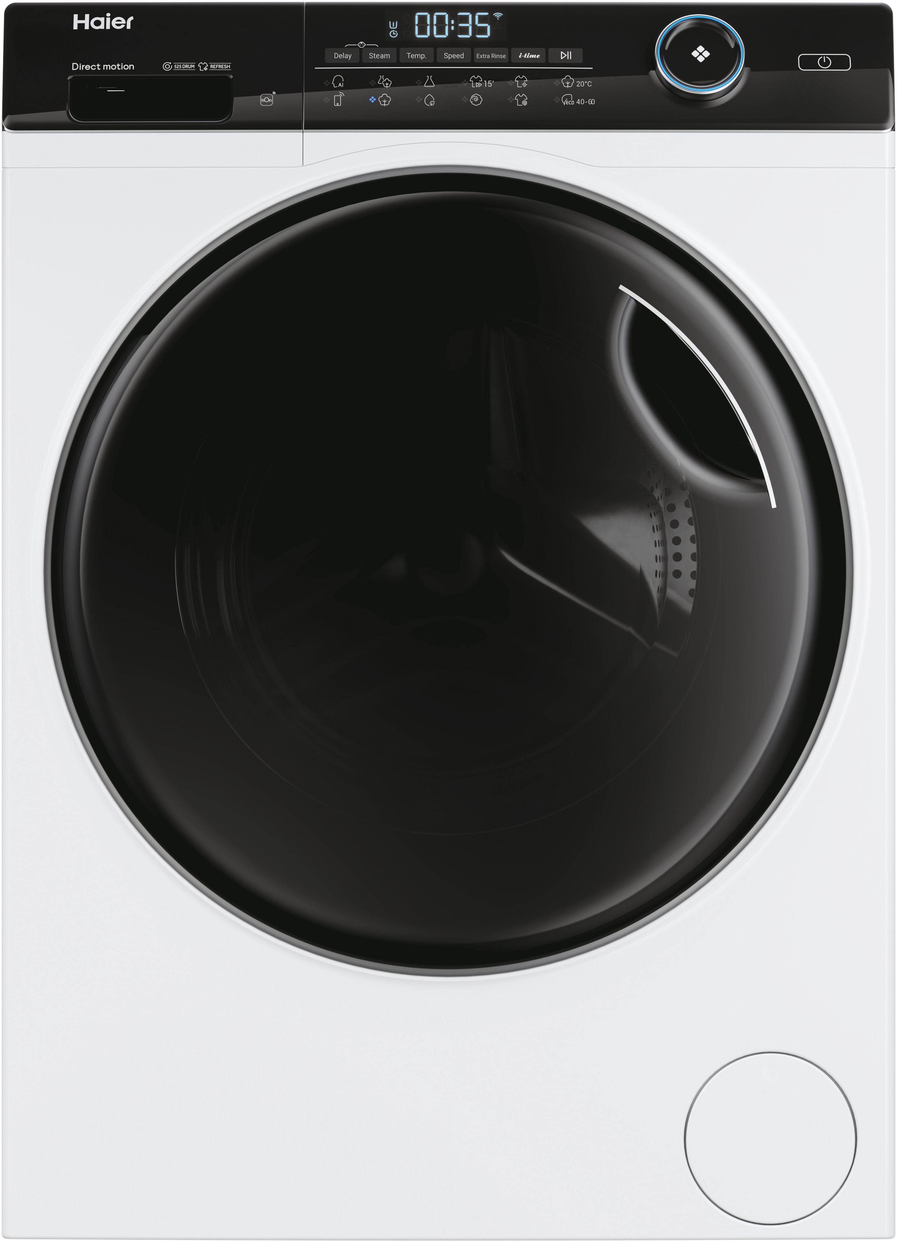 HAIER HW100-B14959U1 Elöltöltős mosógép 10 kg, Direct Motion motor, WiFi, fehér