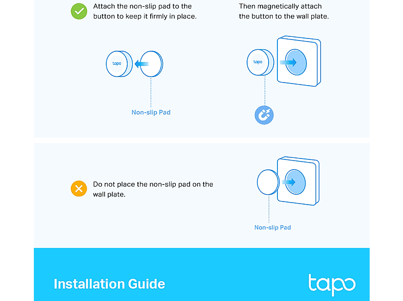 TP-LINK Tapo S200D Uzaktan Kontrol Edilebilen Akıllı Işık Düğmesi Beyaz_4