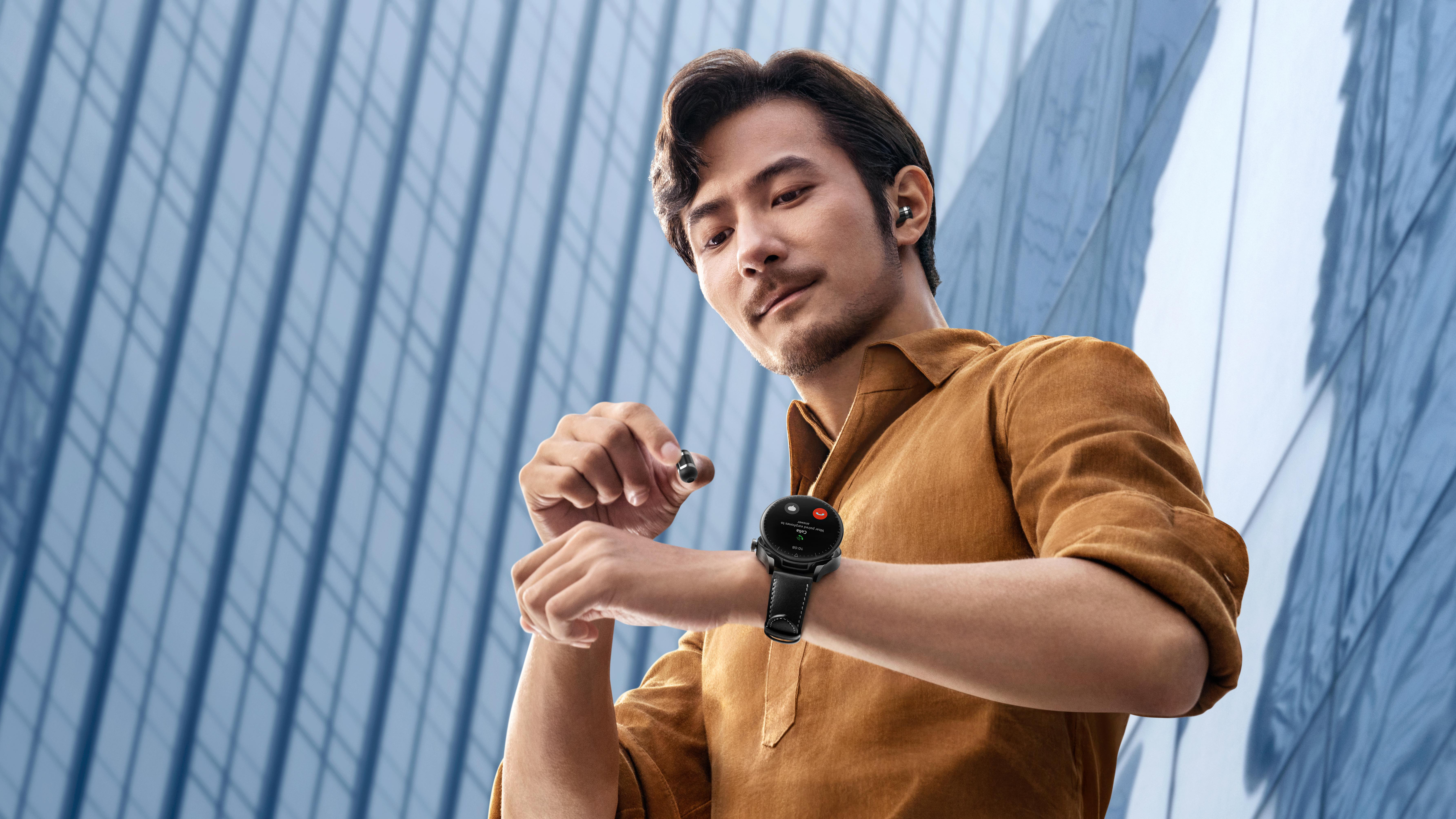 HUAWEI Buds Smartwatch Leder, Schwarz 140-210, WATCH