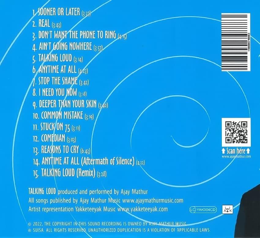 Ajay Mathur - Talking Loud  - (CD)