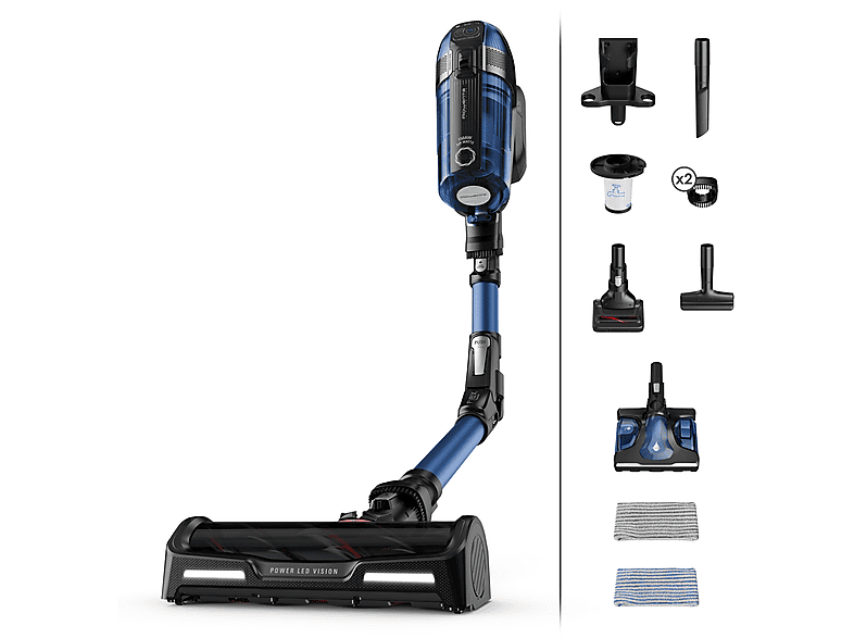 Rowenta X-Force Flex 12.60 Rh98C0 scopa elettrica senza filo, Senza sacco, 380 W Scopa Ricaricabile