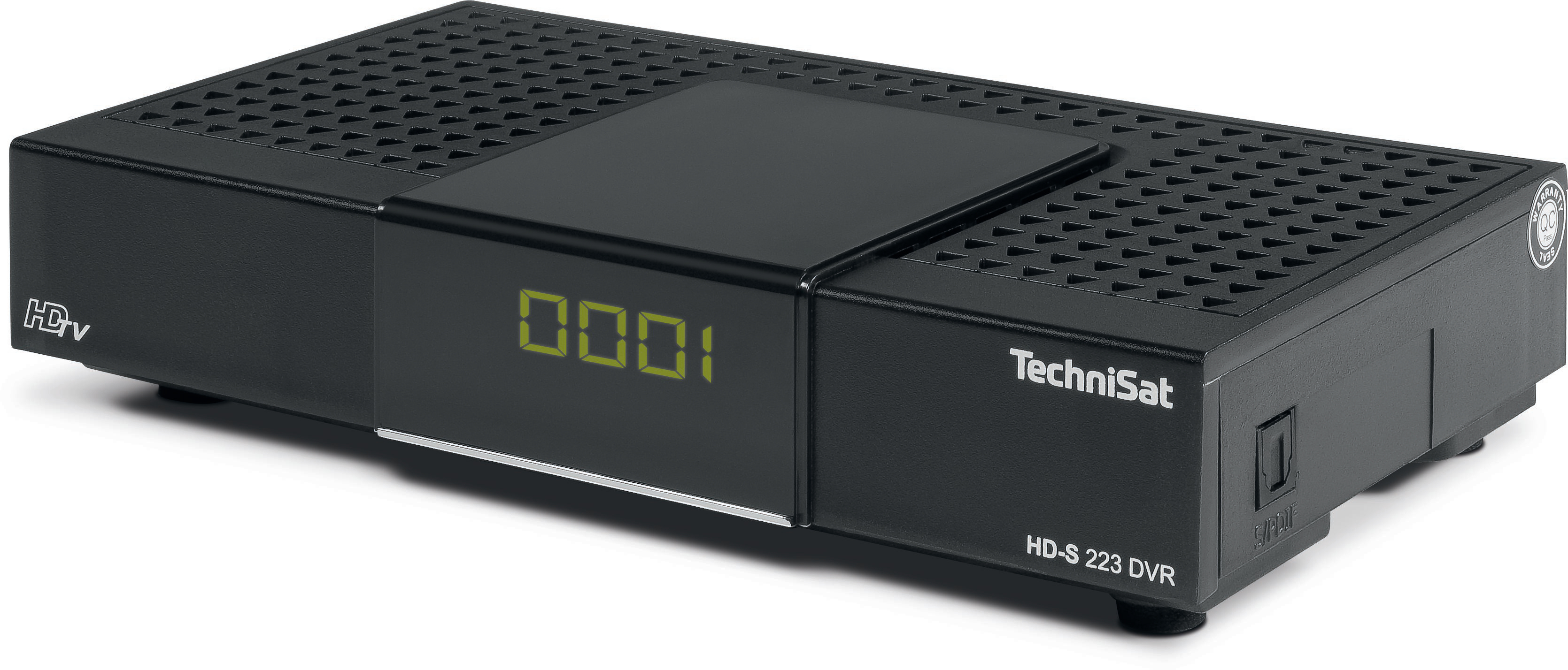 TECHNISAT HD-S DigitalSat-Receiver HDTV DVB-S2, DVR 223 (DVB-S, Schwarz)
