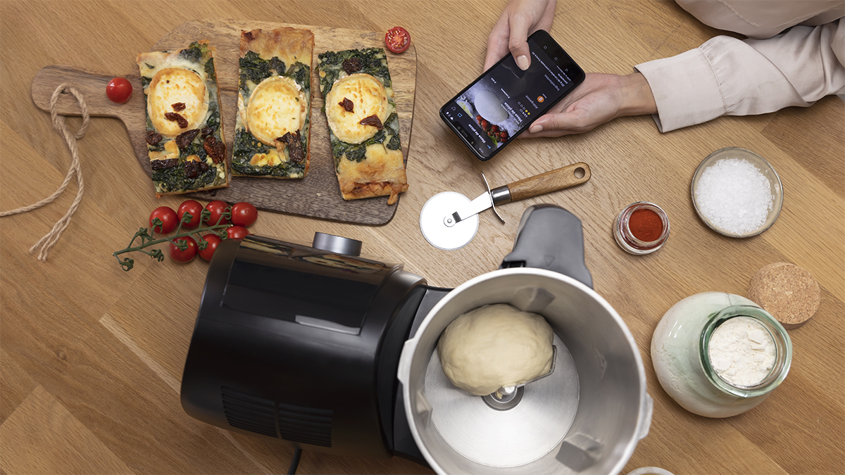 Robot de cocina - Cecotec Mambo 10070, 30 funciones, 10 velocidades, Compatible con App, Negro