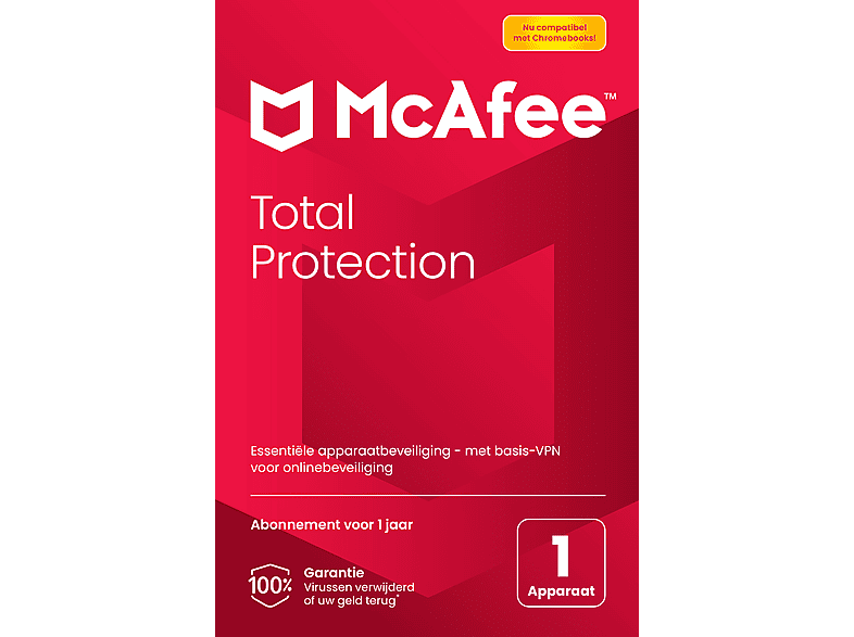 Mcafee Total Protection Antivirus- En Internetbeveiligingssoftware 1 Apparaat (windows/mac/android/ios) Eenjarig Abonnement