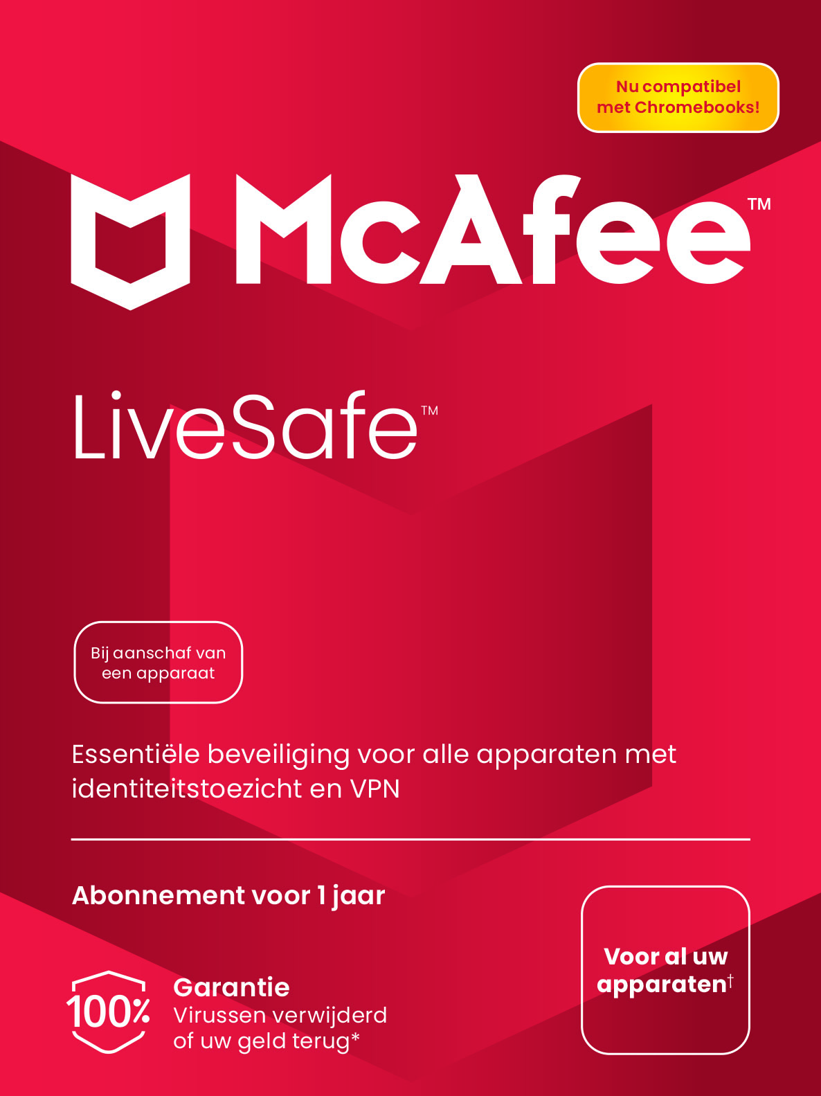 Mcafee Livesafe Antivirus- En Internetbeveiligingssoftware Onbeperkt Aantal Apparaten (windows/mac/android/ios) Eenjarig Abonnement