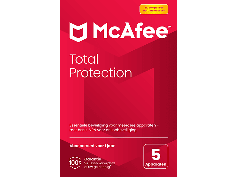 McAfee Total Protection, Antivirus- En Internetbeveiligingssoftware, 5 ...