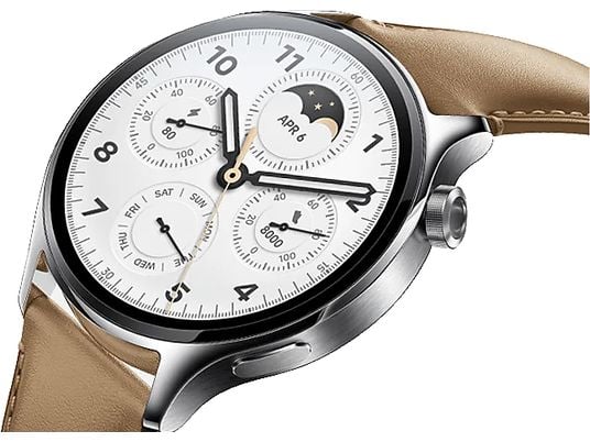XIAOMI Watch S1 Pro - Smartwatch (135-205 mm, Pelle, Argento)