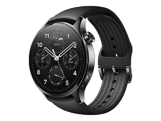 XIAOMI Watch S1 Pro - Smartwatch (140 - 210 mm, Gomma fluorurata, Nero)