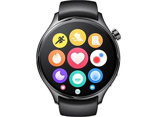 XIAOMI Watch S1 Pro - Smartwatch (140 - 210 mm, Caoutchouc fluoré, Noir)