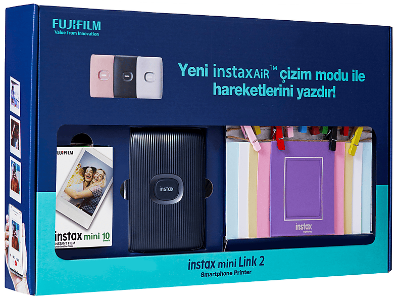 FUJIFILM Instax Mini Link 2 Bundle Box Fotoğraf Yazıcısı Lacivert_2