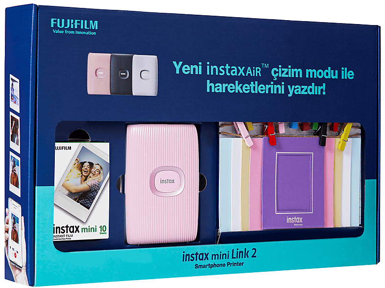 FUJIFILM Instax Mini Link 2 Bundle Box Fotoğraf Yazıcısı Pembe_5