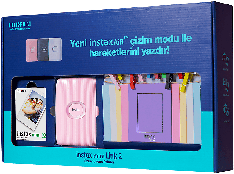 FUJIFILM Instax Mini Link 2 Bundle Box Fotoğraf Yazıcısı Pembe_6