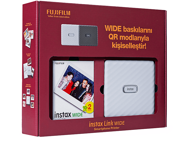 FUJIFILM Instax Link Bundle Box Fotoğraf Yazıcısı Beyaz_2