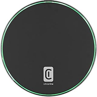 Base de carga - CellularLine Fast Pad, USB - C, LED activación de carga, 15 W, Negro