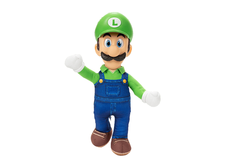 JAKKS PACIFIC Nintendo Super Mario Movie Roto Plüsch Luigi, 35 cm