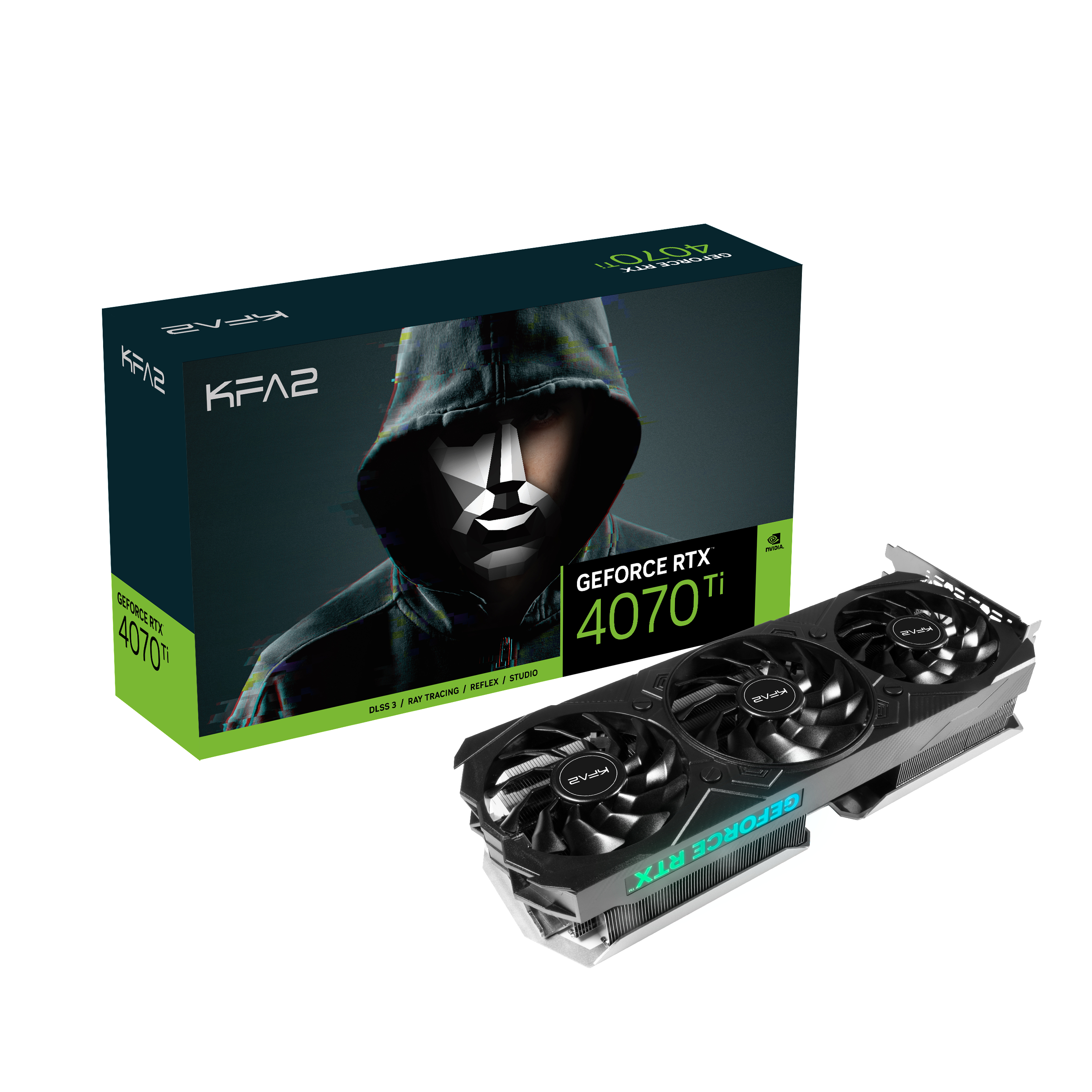 KFA2 GeForce RTX 4070 Ti EX GAMER 1-Click OC 12GB GDDR6X 192-bit DP*3/HDMI DLSS 3 (47IOM7MD7AEK) (NVIDIA, PCI-E Grafikkarte)