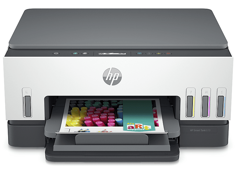 HP SmartTank 670 multifunkciós színes DUPLEX WiFi külső tintatartályos tintasugaras nyomtató (6UU48A)