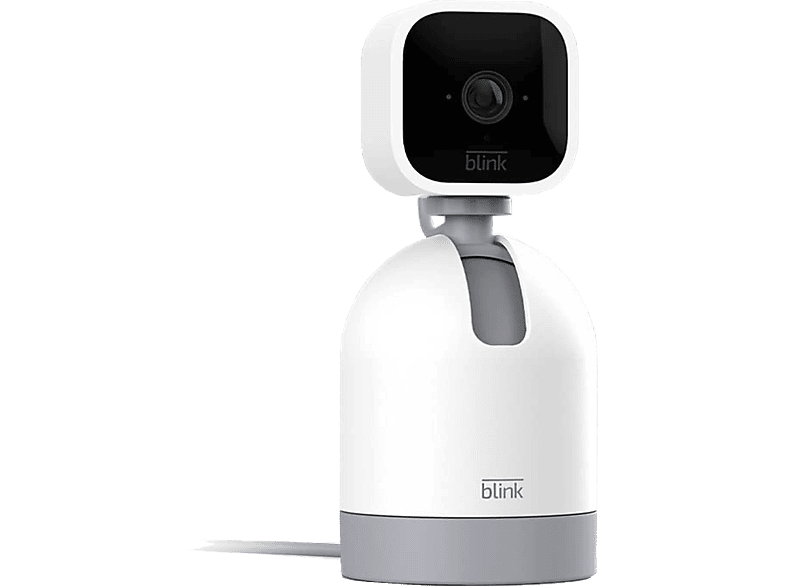 Cámara de vigilancia IP - Amazon Blink Mini Pan-Tilt, Graba HD, Función visión nocturna, 360º, Blanco