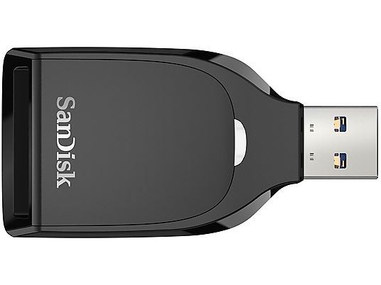 Lector de tarjetas - SanDisk SD UHS-I, USB 3.0, Para tarjetas SD UHS-I, Transferencias de hasta 170 MBs, Negro