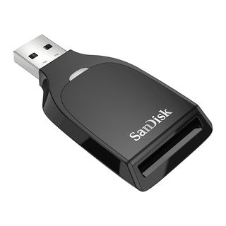 Lector de tarjetas - SanDisk SD UHS-I, USB 3.0, Para tarjetas SD UHS-I, Transferencias de hasta 170 MBs, Negro