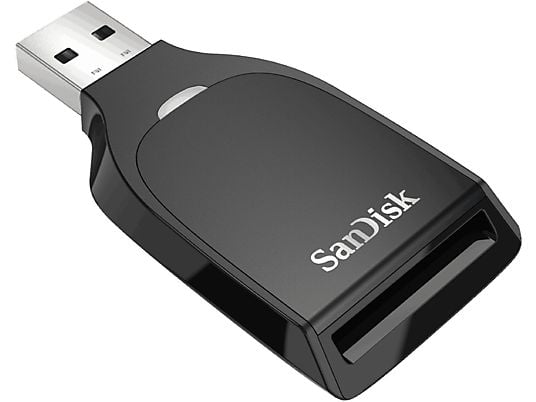 Lector de tarjetas - SanDisk SD UHS-I, USB 3.0, Para tarjetas SD UHS-I, Transferencias de hasta 170 MBs, Negro
