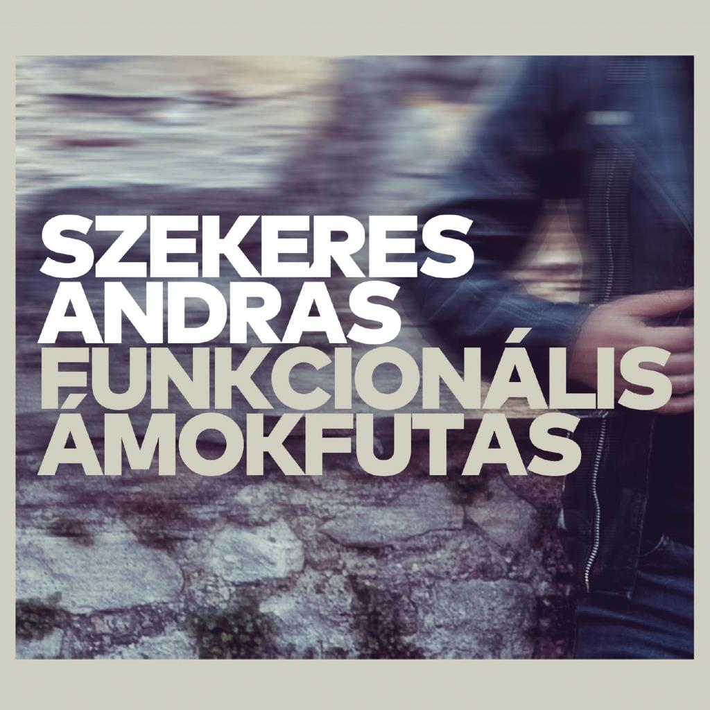 Fehér szövegű poszter, elmosódott háttérben egy személlyel.