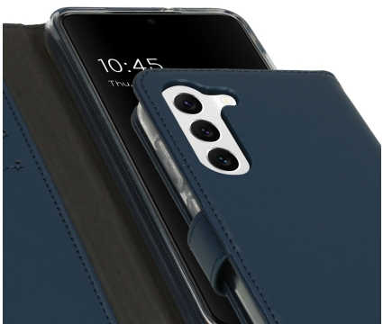 SELENCIA Flipcover Real Leather Galaxy S23 Plus Blauw (SH00055716)
