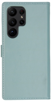 SELENCIA Flipcover Real Leather Galaxy S23 Ultra Lichtblauw (SH00055725)