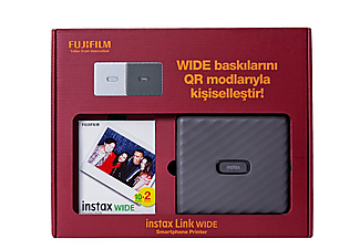 FUJIFILM Instax Link Bundle Box Fotoğraf Yazıcısı Gri