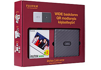 FUJIFILM Instax Link Bundle Box Fotoğraf Yazıcısı Gri_1