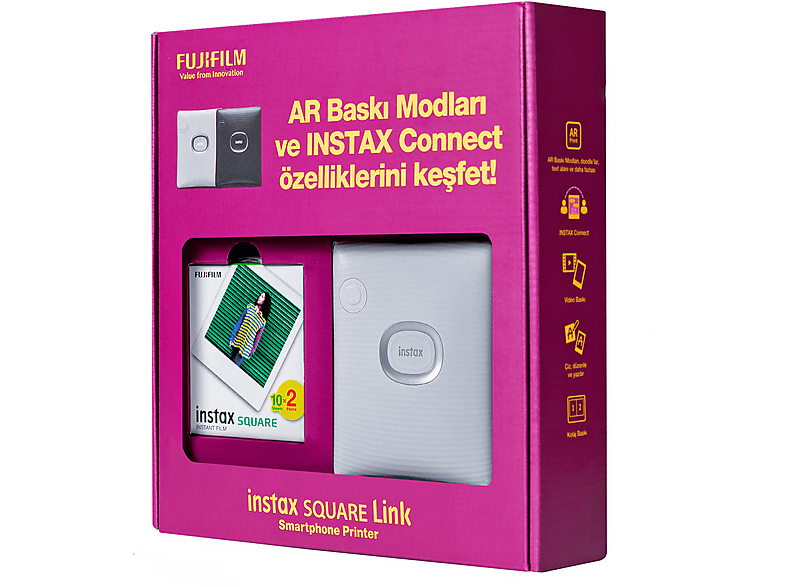 FUJIFILM Instax SQ Link Bundle Box Beyaz_2