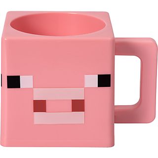 JOOJEE Minecraft Pig Cube - Tasse (Rose)