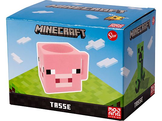 JOOJEE Minecraft Pig Cube - Tasse (Pink)