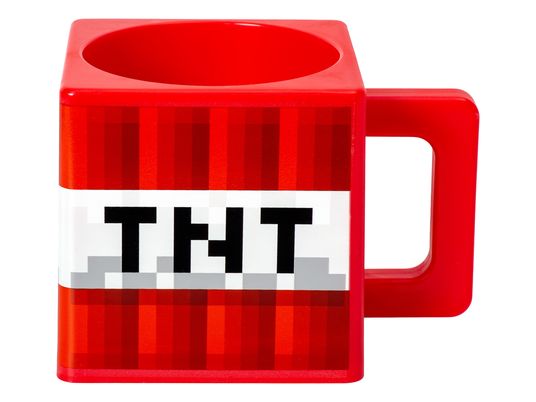 JOOJEE Minecraft TNT Cube - Tasse (Rouge/Blanc/Noir)